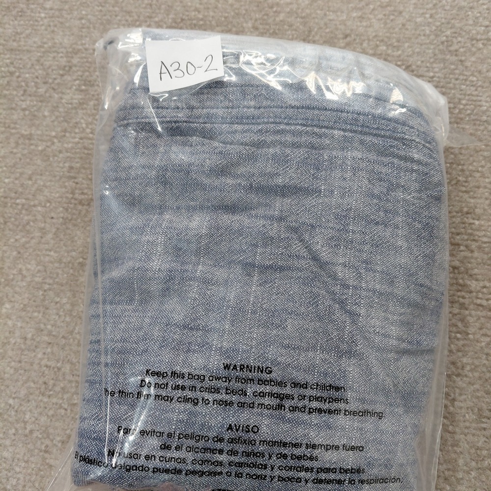 Violets & Roses Women Cropped Linen Pants Size 10/30 Blue Lagernook Coastal - Picture 11 of 11